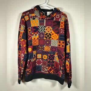 Adidas CNY All Over Print Hoodie Mens Large Streetwear Limited Edition Geometric